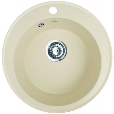 Zlewozmywak ceramiczny okrągły Ø50,5 cm piaskowy Deante Jowisz ZCJ 7813